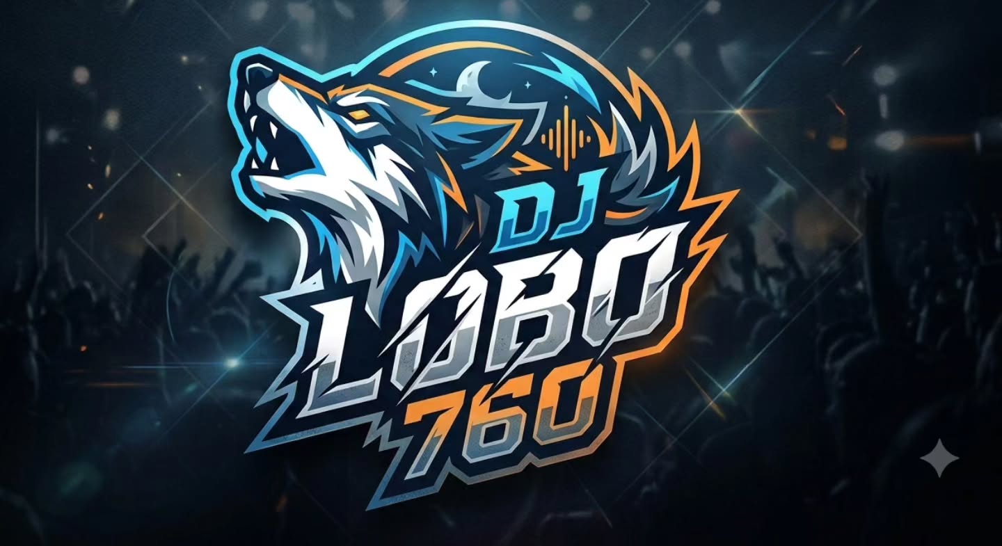 DJ Lobo 760 wolf logo on a concert background